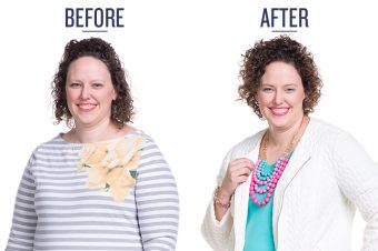 before and after photo