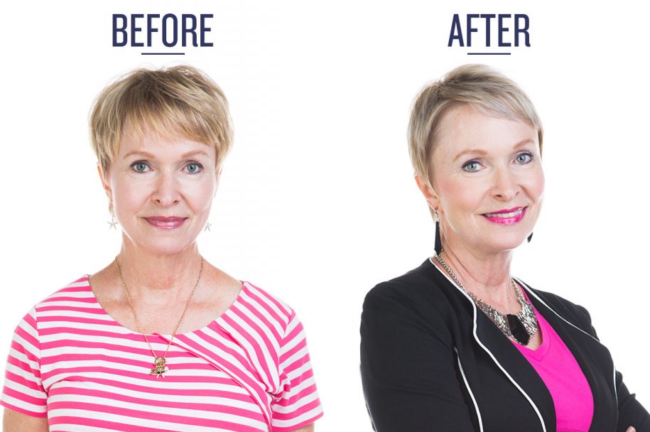 before and after photo