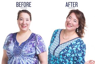 before and after photo