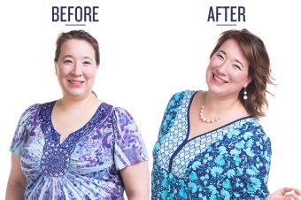before and after photo