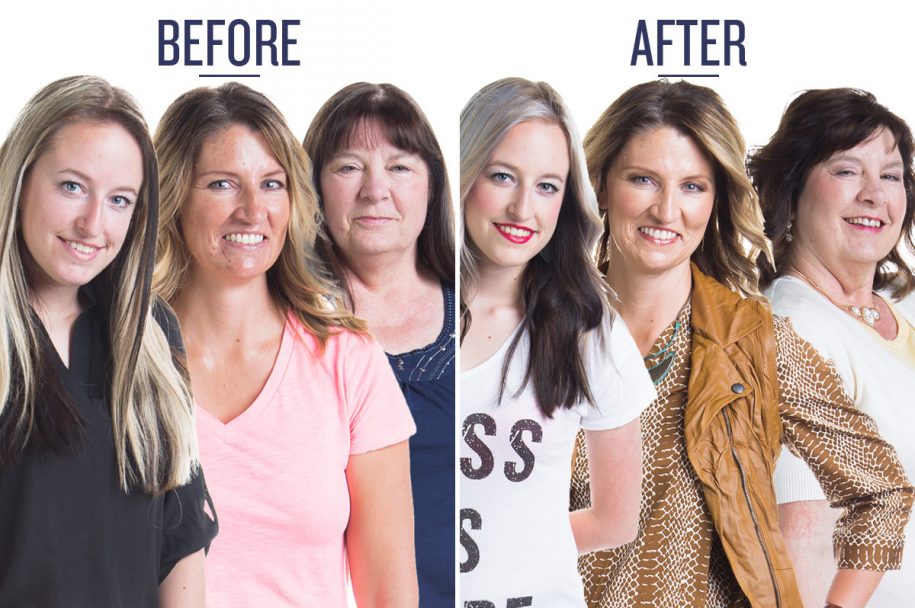 before and after photo