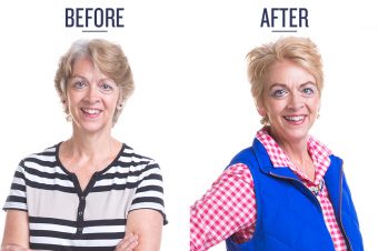 before and after photo