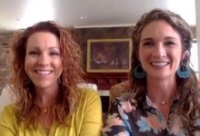 Two women talk about makeup