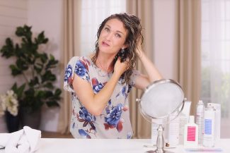 Anne teaches how to style curly hair