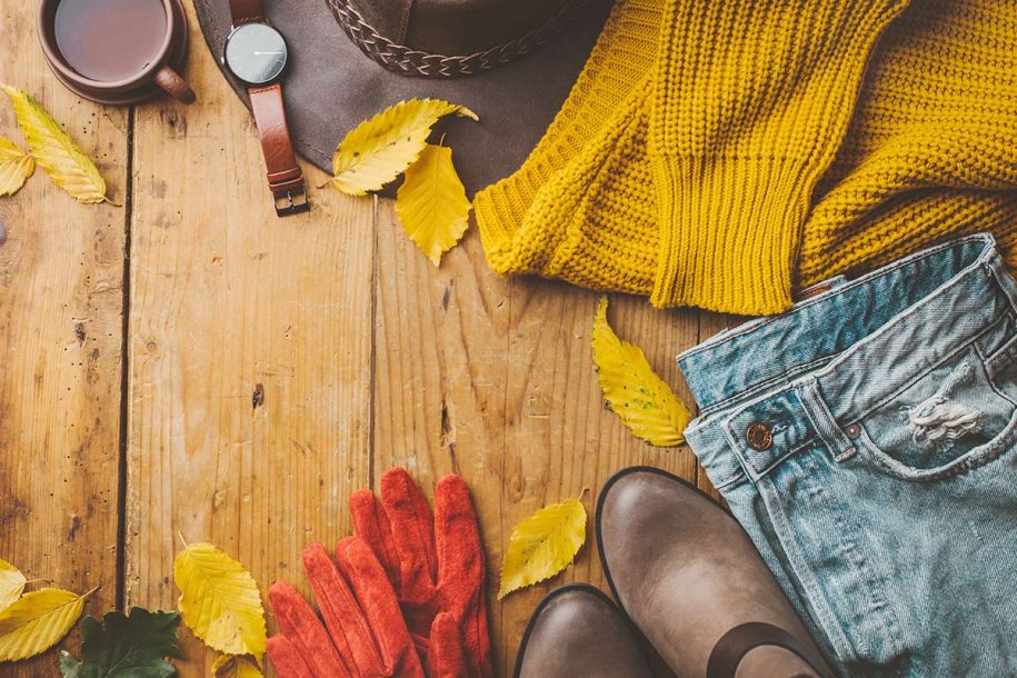 Fall Capsule Wardrobe Flat Lay Clothes